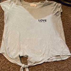 Girls t-shirt with tie at end